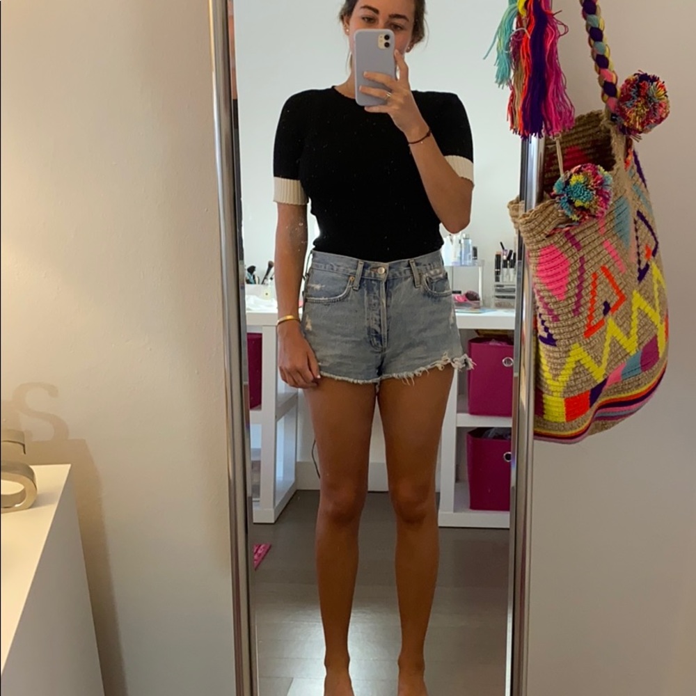 black and white tee shirt Zara